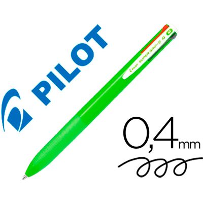 Esferografica Pilot Supergrip G 4 Cores Retratil Tinta Base De Oleo Corpo Cor Verde Lima - PILOT Esferografica Pilot Supergrip G 4 Cores Retratil Tinta Base De Oleo Corpo Cor Verde Lima - PILOT