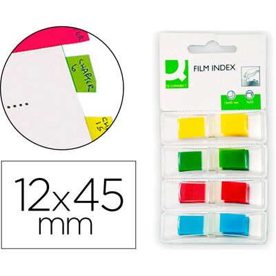 Bandas Separadoras Dispensador 4 Cores 36 Folhas Por Cor - Q-CONNECT Bandas Separadoras Dispensador 4 Cores 36 Folhas Por Cor - Q-CONNECT