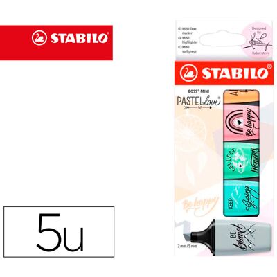 Marcador STABILO Mini Pastelove 2.0 - Cores Pastel, Pontas Dupla, Compacto Marcador STABILO Mini Pastelove 2.0 - Cores Pastel, Pontas Dupla, Compacto