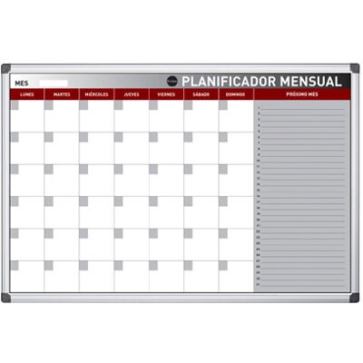 Planning Magnetico Bi-Office Mensal Lacado Moldura Em Aluminio - BI-OFFICE Planning Magnetico Bi-Office Mensal Lacado Moldura Em Aluminio - BI-OFFICE