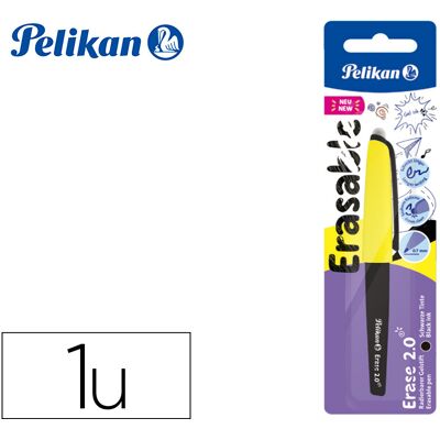 Roller Pelikan Erase 2.0 Apagavel Ponta 0,7 Mm Tinta Gel Cor Preto - PELIKAN Roller Pelikan Erase 2.0 Apagavel Ponta 0,7 Mm Tinta Gel Cor Preto - PELIKAN