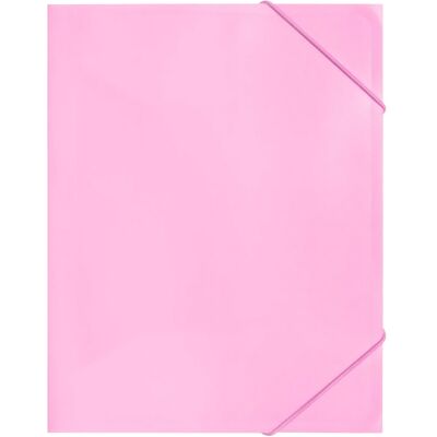 Capa Elásticos A4 Rosa Pastel - COLORINO Capa Elásticos A4 Rosa Pastel - COLORINO