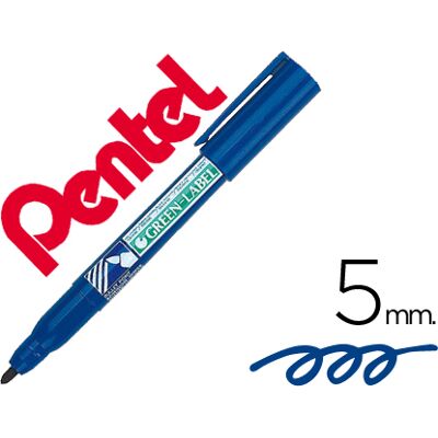 Marcador Pentel Nn50 Permanente Ponta Redonda Azul Marcador Pentel Nn50 Permanente Ponta Redonda Azul