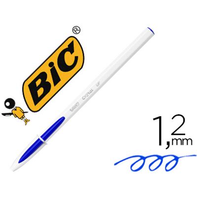 Caneta Bic Cristal Up Bicor Fun Azul Ponta de 1,2 mm Caneta Bic Cristal Up Bicor Fun Azul Ponta de 1,2 mm