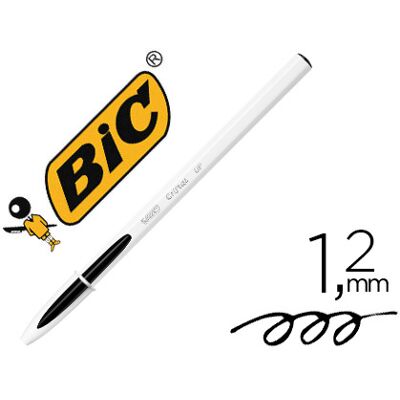 Caneta Bic Cristal Up Bicor Fun Preto Ponta de 1,2 mm Caneta Bic Cristal Up Bicor Fun Preto Ponta de 1,2 mm