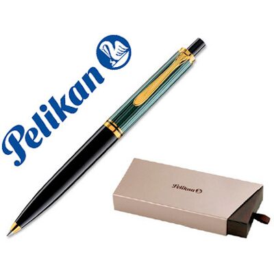 Caneta Pelikan Souveraen K400 Preto/Verde c/ Ouro Caneta Pelikan Souveraen K400 Preto/Verde c/ Ouro