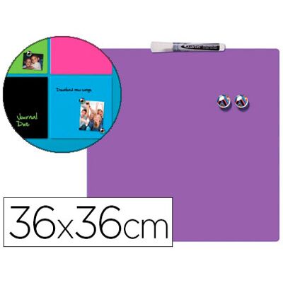 Quadro Rexel Magnetico 360x360 mm Roxo Inclui Marcador e 2 Imãs Quadro Rexel Magnetico 360x360 mm Roxo Inclui Marcador e 2 Imãs