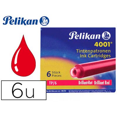 Cartucho Pelikan Tp6 Vermelho Cartucho Pelikan Tp6 Vermelho