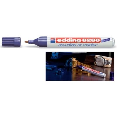 Marcador UV Ultravioleta (1,5~3mm) - Edding 8280 Marcador UV Ultravioleta (1,5~3mm) - Edding 8280