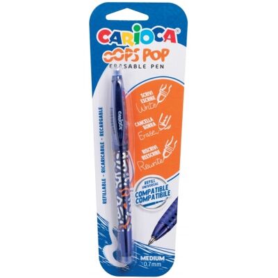 Caneta de Gel "Oops Pop" (Azul) - CARIOCA Caneta de Gel "Oops Pop" (Azul) - CARIOCA