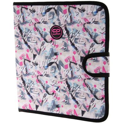 Capa 4 Argolas A4 Mate Hearts And Crayons - COOLPACK Capa 4 Argolas A4 Mate Hearts And Crayons - COOLPACK