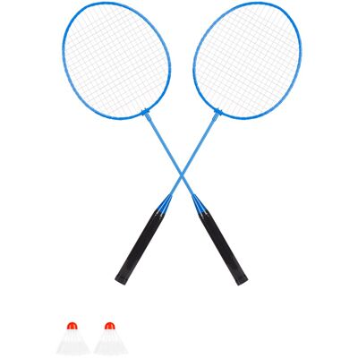 Conjunto de Badminton 4 Peças (Azul) - REBEL ACTIVE Conjunto de Badminton 4 Peças (Azul) - REBEL ACTIVE