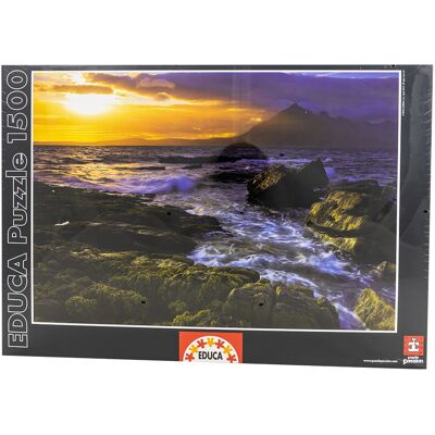 Puzzle "Pôr do Sol nas Rochas" (1500 Peças) - EDUCA Puzzle "Pôr do Sol nas Rochas" (1500 Peças) - EDUCA