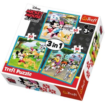 TREFL Puzzle 3 em 1 - Mickey & Friends TREFL Puzzle 3 em 1 - Mickey & Friends