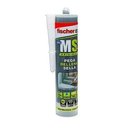 Cola e Veda 290ml Cinzento Fischer MS PLUS 546185 Cola e Veda 290ml Cinzento Fischer MS PLUS 546185