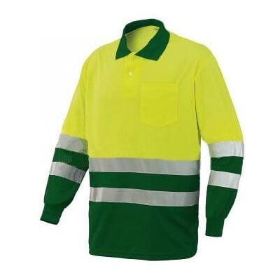 Polo de Manga Comprida Amarelo / Verde Industrial Starter 8587038 Polo de Manga Comprida Amarelo / Verde Industrial Starter 8587038
