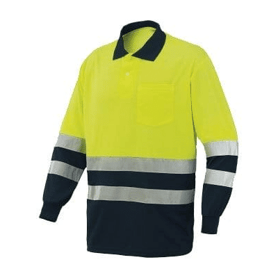 Polo de Manga Comprida Amarelo / Azul Industrial Starter 8587048 XXXL Polo de Manga Comprida Amarelo / Azul Industrial Starter 8587048 XXXL