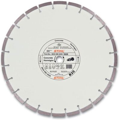 Disco diamante para Betão D-B20 400mm/3,2mm Stihl 08350907055 Disco diamante para Betão D-B20 400mm/3,2mm Stihl 08350907055