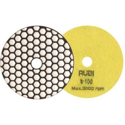 Disco Flexível Diamantado P/ Polir Ø100mm Gr100 Rubi 62971 Disco Flexível Diamantado P/ Polir Ø100mm Gr100 Rubi 62971