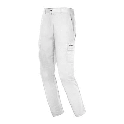 Calças Multi-bolsos em Algodão Branco Industrial Starter M Calças Multi-bolsos em Algodão Branco Industrial Starter M