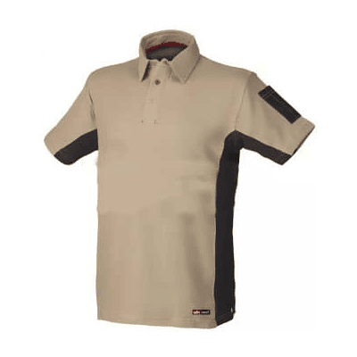 Polo T-XL Bege em Tecido Elasticado Polo T-XL Bege em Tecido Elasticado