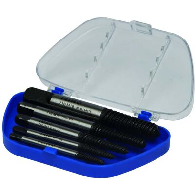 Conjunto de extrator de pernos 5 pcs, M3-M18 Irimo 716-5-1 Conjunto de extrator de pernos 5 pcs, M3-M18 Irimo 716-5-1