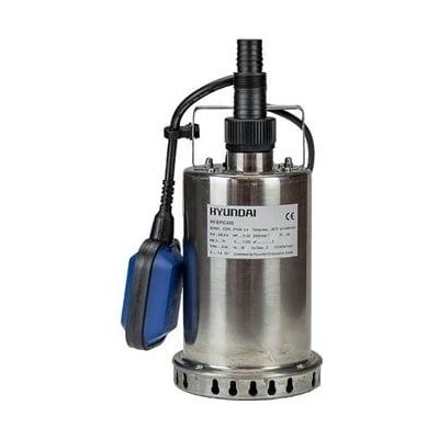 Bomba submersível Hyundai Hy-Epic400 - 8100 L/h, 400W, 7m altura máxima Bomba submersível Hyundai Hy-Epic400 - 8100 L/h, 400W, 7m altura máxima