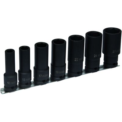 Conjunto de chaves de caixa de impacto profundas de 1/2", 7 Pcs Irimo 168-90-2 Conjunto de chaves de caixa de impacto profundas de 1/2", 7 Pcs Irimo 168-90-2