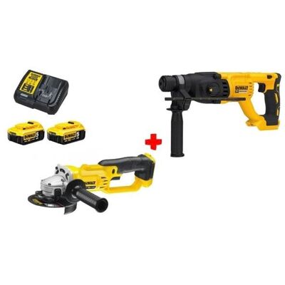 Kit Combo 18V DCH133NT + DCG412N DeWalt DCK2027P2T-QW Kit Combo 18V DCH133NT + DCG412N DeWalt DCK2027P2T-QW
