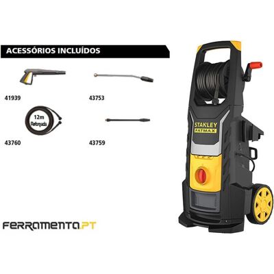Lavadora de Alta Pressão 3000W 150 Bar Stanley SXFPW30E Lavadora de Alta Pressão 3000W 150 Bar Stanley SXFPW30E