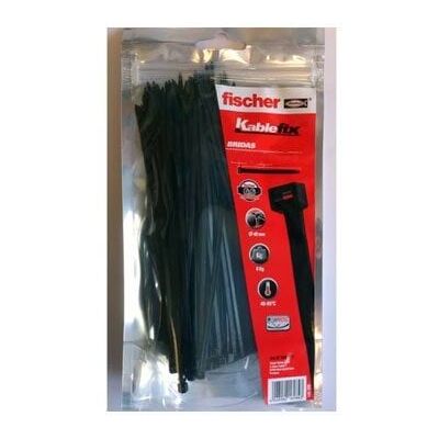 Braçadeiras 7,6x550mm Preto 50un Fischer 520644 Braçadeiras 7,6x550mm Preto 50un Fischer 520644