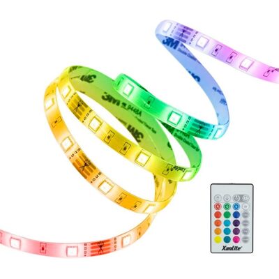 Fita LED 3m RVB USB Xanlite LSBK3RVBDUSB Fita LED 3m RVB USB Xanlite LSBK3RVBDUSB