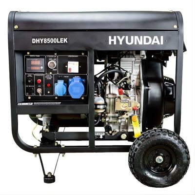 Gerador Diesel Monofásico 6,5kW Hyundai DHY8500LEK Gerador Diesel Monofásico 6,5kW Hyundai DHY8500LEK