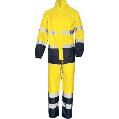 ISSA LINE Amarelo/Azul Casaco de Chuva Alta Visibilidade - 3XL ISSA LINE Amarelo/Azul Casaco de Chuva Alta Visibilidade - 3XL