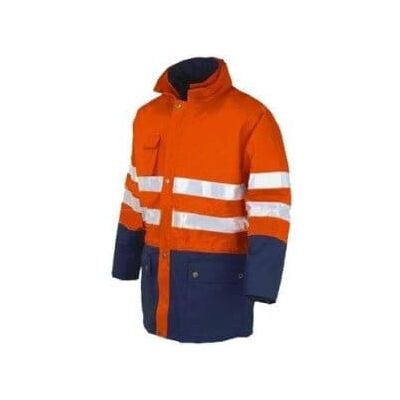 Casaco Impermeável Laranja / Azul Industrial Starter 04638047 XL Casaco Impermeável Laranja / Azul Industrial Starter 04638047 XL