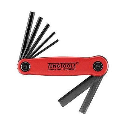 Teng Tools Jogo de Chaves Allen Retráteis 2,5-10mm 7Pcs 1476NMM1 Teng Tools Jogo de Chaves Allen Retráteis 2,5-10mm 7Pcs 1476NMM1