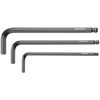 Teng Tools Chave hexagonal de ponta redonda em CR-MO, métrica, 8 mm Tengtools 390508BL Teng Tools Chave hexagonal de ponta redonda em CR-MO, métrica, 8 mm Tengtools 390508BL