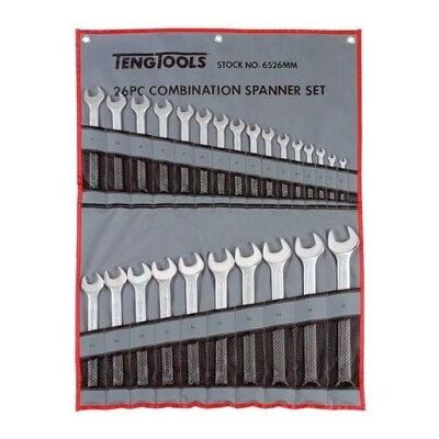 Conjunto de Chaves Boca 6-32 mm 32 Peças Teng Tools 6526MM Conjunto de Chaves Boca 6-32 mm 32 Peças Teng Tools 6526MM