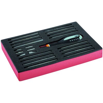Chave de fenda ERGO Bahco com lâminas de reposição e pontas - BE-8576 Chave de fenda ERGO Bahco com lâminas de reposição e pontas - BE-8576