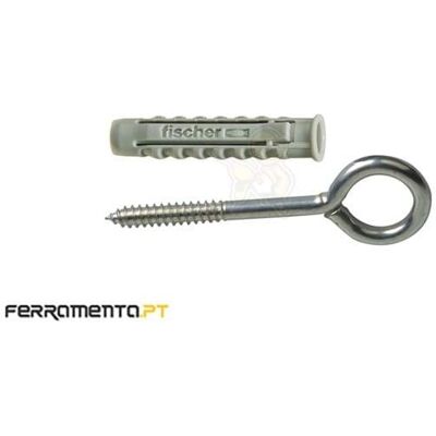 Camarão com Rosca + Bucha 6mm Fischer 514957 Camarão com Rosca + Bucha 6mm Fischer 514957