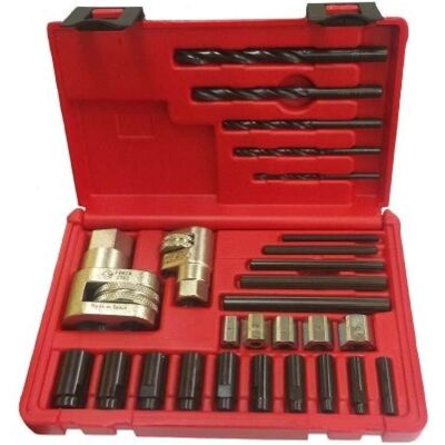 Forza - 9001 - Vermelho - Parafusos e espárragos quebrados - Extractor kit Forza - 9001 - Vermelho - Parafusos e espárragos quebrados - Extractor kit