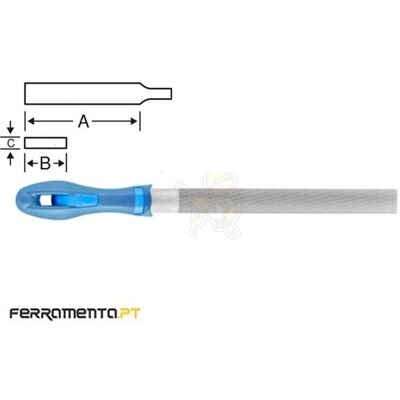 Lima de Meia-Cana Murça 8" Pferd PF 1152 200 H2 Lima de Meia-Cana Murça 8" Pferd PF 1152 200 H2