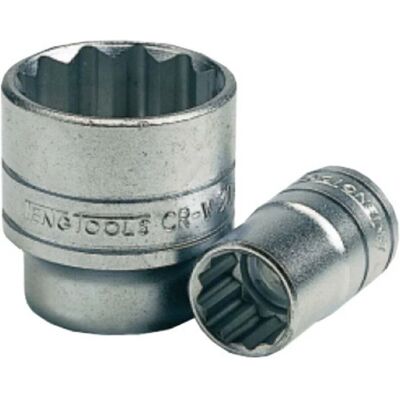 Chave de caixa bi-hexagonal de 12 pontos 1/2 polegadas - ISO 9000, Cromo Vanádio Chave de caixa bi-hexagonal de 12 pontos 1/2 polegadas - ISO 9000, Cromo Vanádio