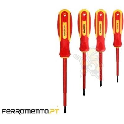 Set Chaves de Fenda/Philips 4Pcs VDE Hyundai 59402 Set Chaves de Fenda/Philips 4Pcs VDE Hyundai 59402
