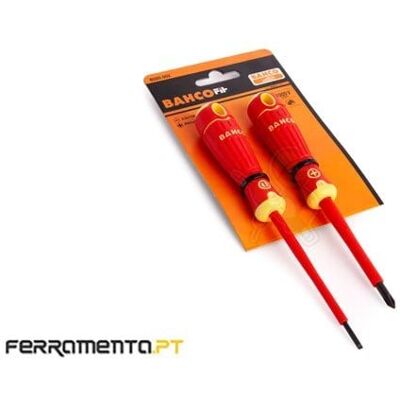 Bahco B220.002 - Conjunto de chaves de fenda isoladas, multicolorido Bahco B220.002 - Conjunto de chaves de fenda isoladas, multicolorido