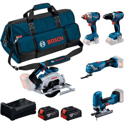 Kit Combo 5 Maquinas Professional 18V Bosch 0.615.A50.0BV Kit Combo 5 Maquinas Professional 18V Bosch 0.615.A50.0BV