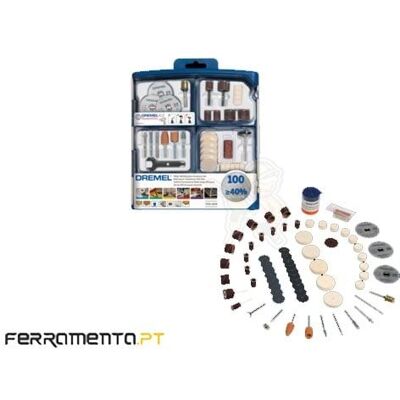 Conjunto de Acessórios Multifunções com 100 Peças Dremel 2615S723JA Conjunto de Acessórios Multifunções com 100 Peças Dremel 2615S723JA