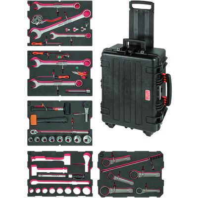 Kit para ferramentas de trabalho pesado em turbinas eólicas Bahco 4750RCHDW02FF15 Kit para ferramentas de trabalho pesado em turbinas eólicas Bahco 4750RCHDW02FF15