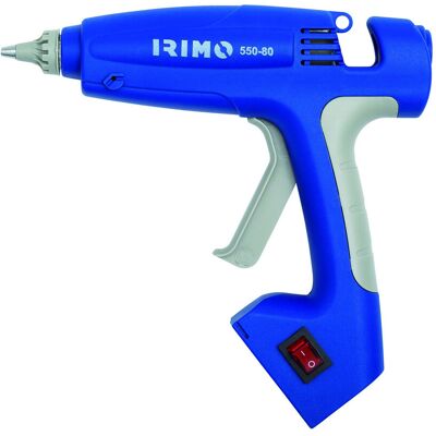 Pistola de cola com 12 bastões de cola e bocais Irimo 550-80-4 Pistola de cola com 12 bastões de cola e bocais Irimo 550-80-4