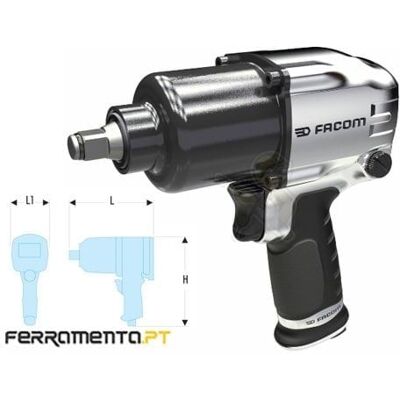 Chave de impacto Facom 1/2" Alumínio 1490Nm 190mm Chave de impacto Facom 1/2" Alumínio 1490Nm 190mm